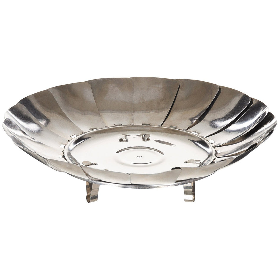 Fox Foldable Camp Fire Grill Pit Bowl Stainless Steel 27 x 8 cm