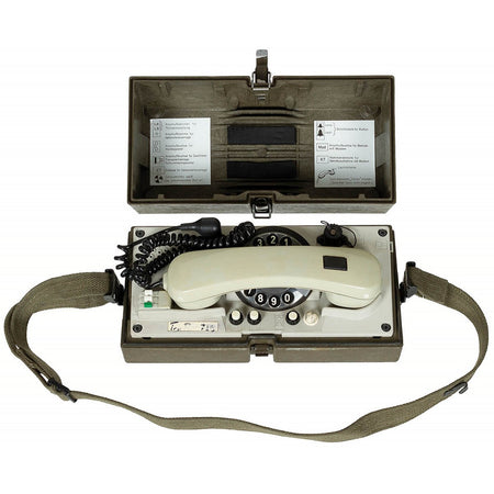 Ex Army Surplus German Field Phone Krone WF In Case