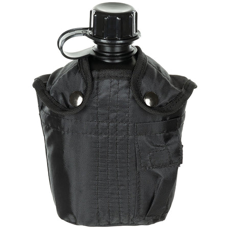 MFH Plastic Water Bottle Canteen 1ltr Black