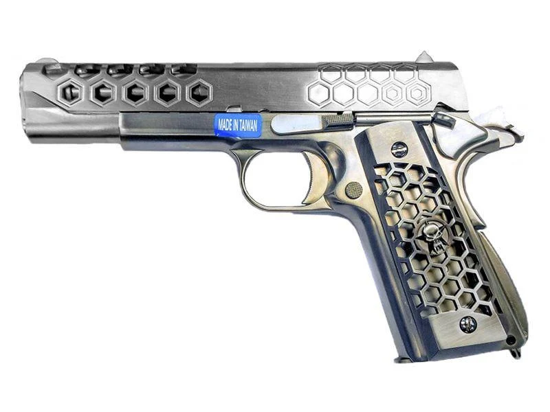 WE HEX 1911 GBB Pistol Chrome 