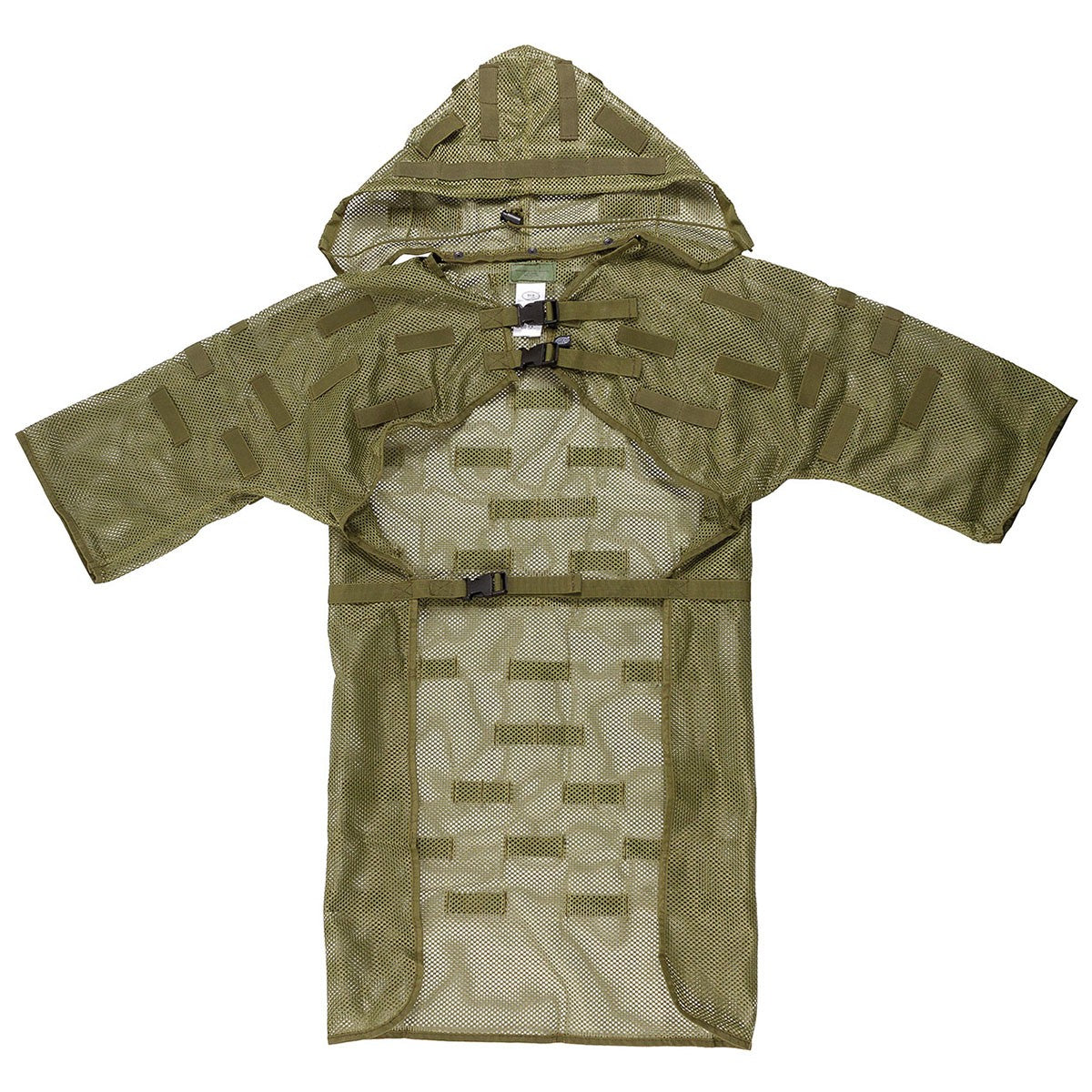 MFH Concealment Vest Mesh Ghillie Coat OD Green