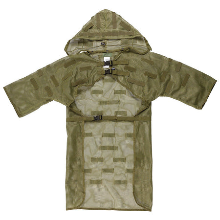 MFH Concealment Vest Mesh Ghillie Coat OD Green