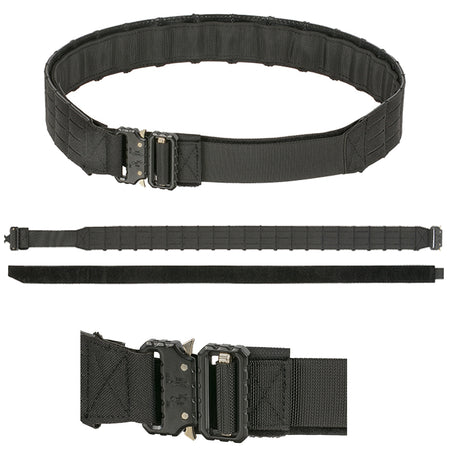 8 Fields Laser Cut Molle Tactical Duty Range Belt QR Black