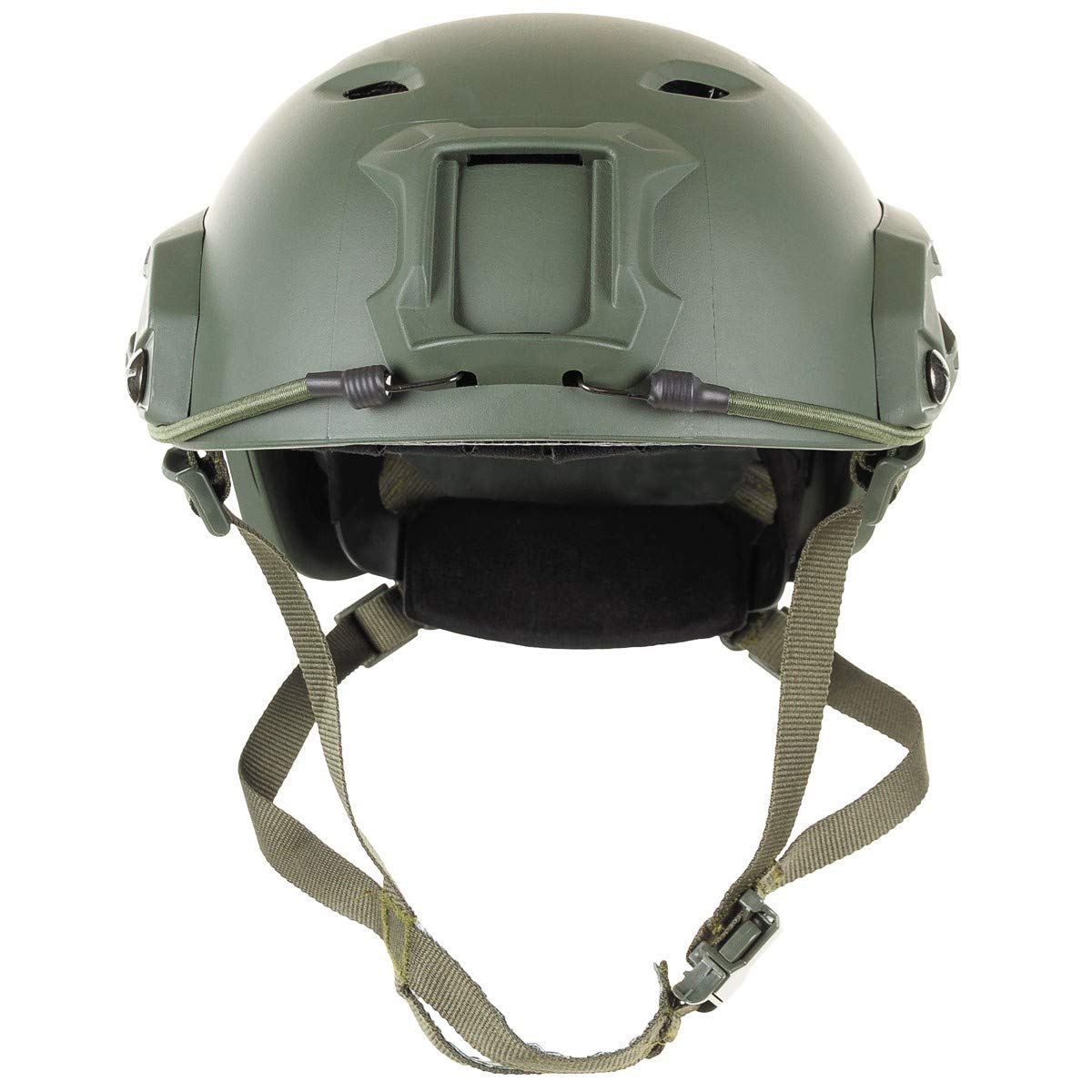 MFH Airsoft FAST Helmet Paratroopers Style Rails Lightweight ABS Green