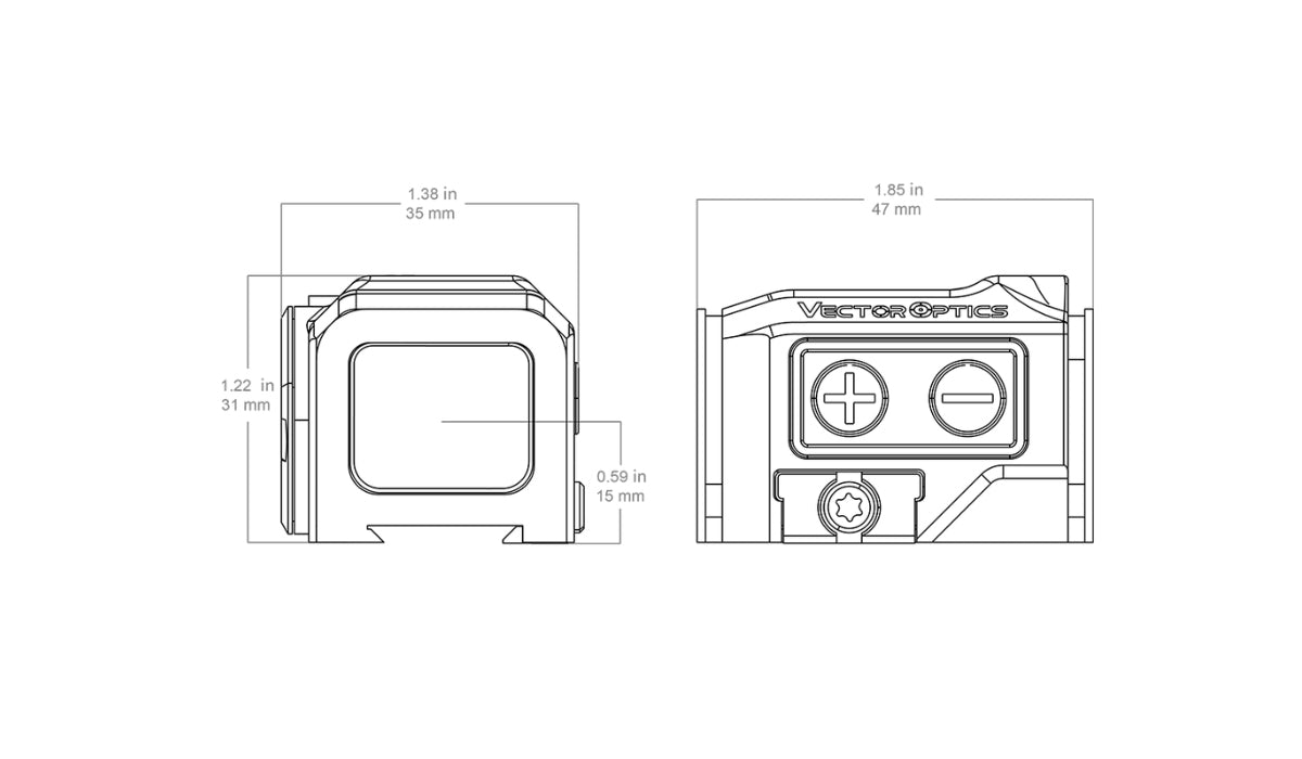 Vector Optics Frenzy FA 1x18x22 Enclosed Red Dot Sight