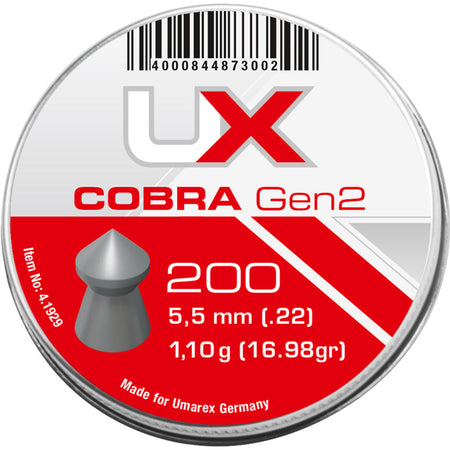 Umarex UX Cobra Air Rifle Pellets Gen2 .22 Pointed