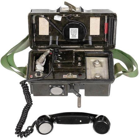 Ex Army Surplus German NVA Field Phone In Case