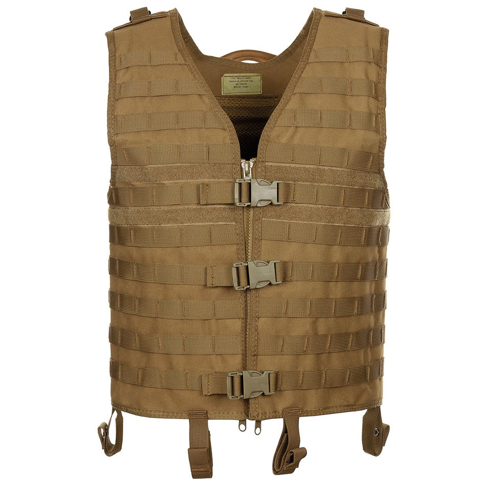 MFH Modular Molle Platform Airsoft Vest Coyote