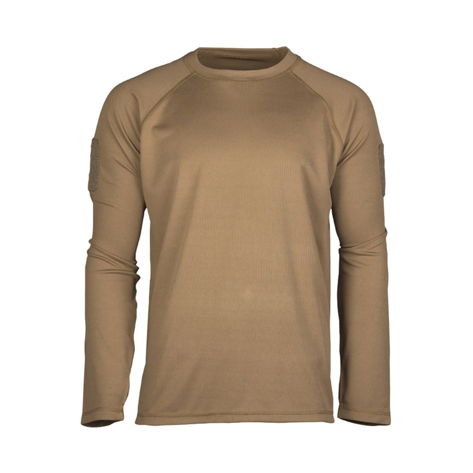 Mil-Tec Quick Dry Longsleeve T-Shirt Dark Coyote