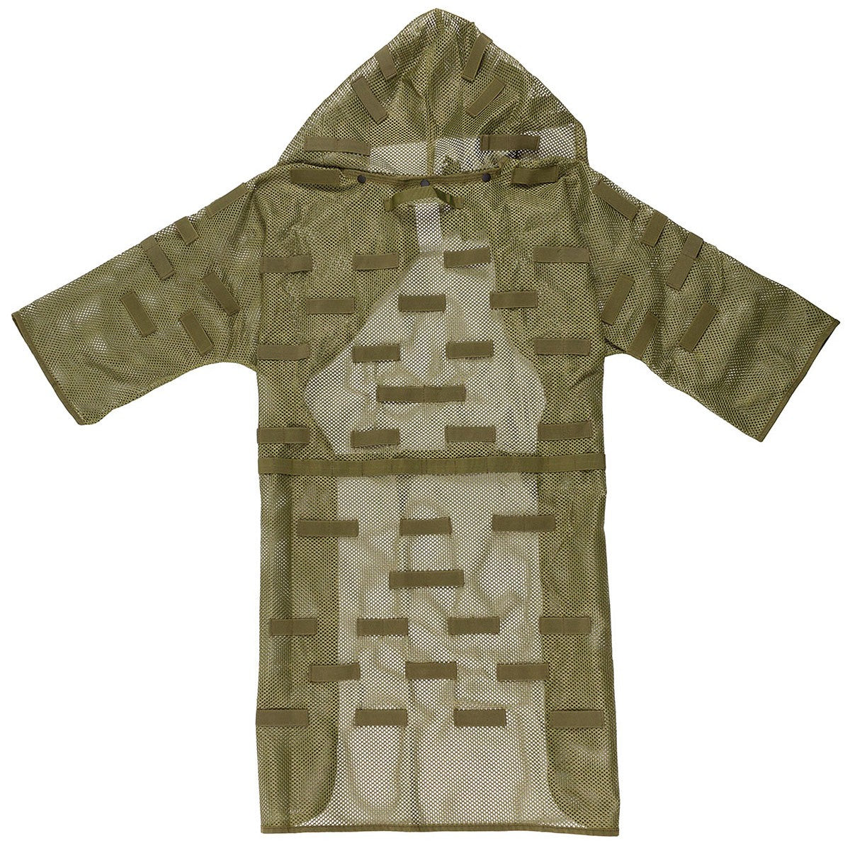 MFH Concealment Vest Mesh Ghillie Coat OD Green